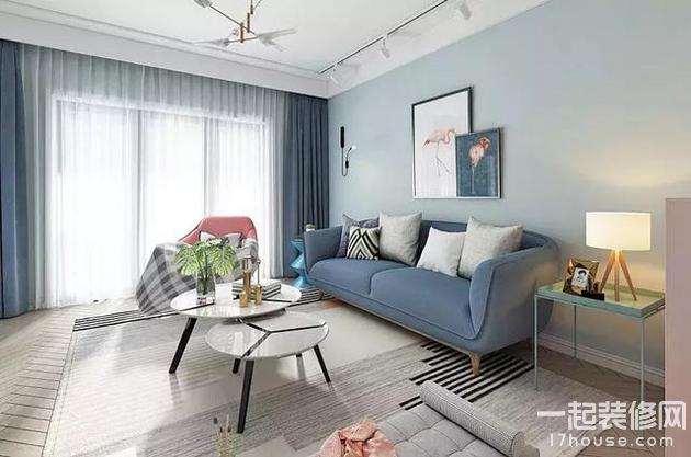 75平的北欧风小户型二居室,粉与蓝的结合真的好美! 75平的北欧风小户型二居室,粉与蓝的结合真的好美!